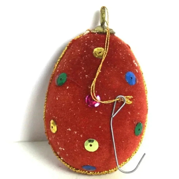 Vintage 1960s Egg Shape Angel Diorama Christmas Tree Ornament - Picture 2 of 4